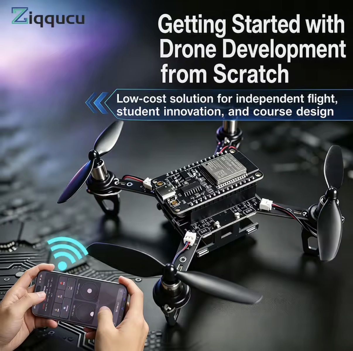 Kit mini dronă ESP32 - DIY — imagine 4