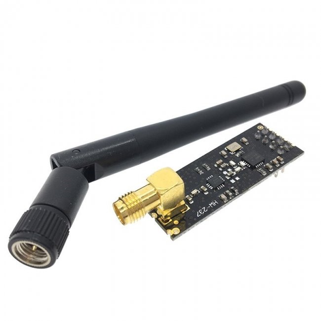 Беспроводной модуль NRF24L01+PA+LNA с внешней SMA антенной